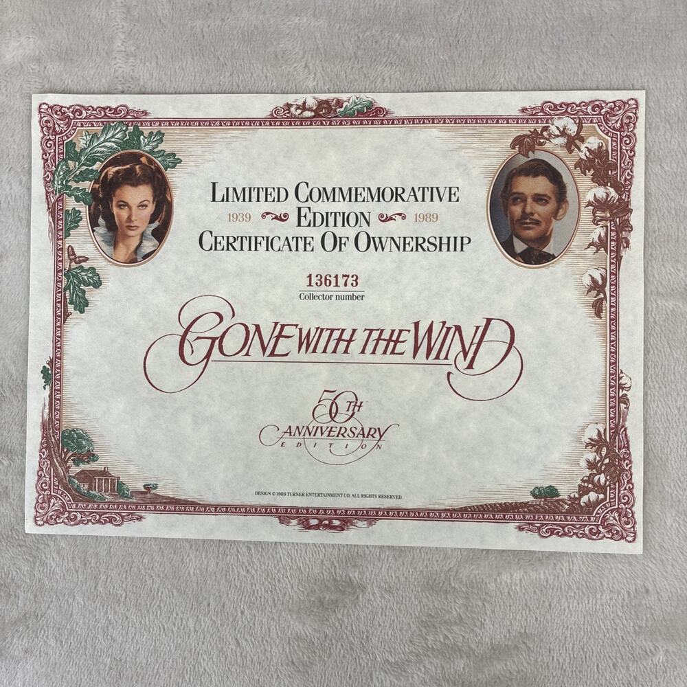 Lot of Vtg Gone With The Wind publications, & 50th Anniversary VHS Box Set Chrty - Picture 4 of 16
